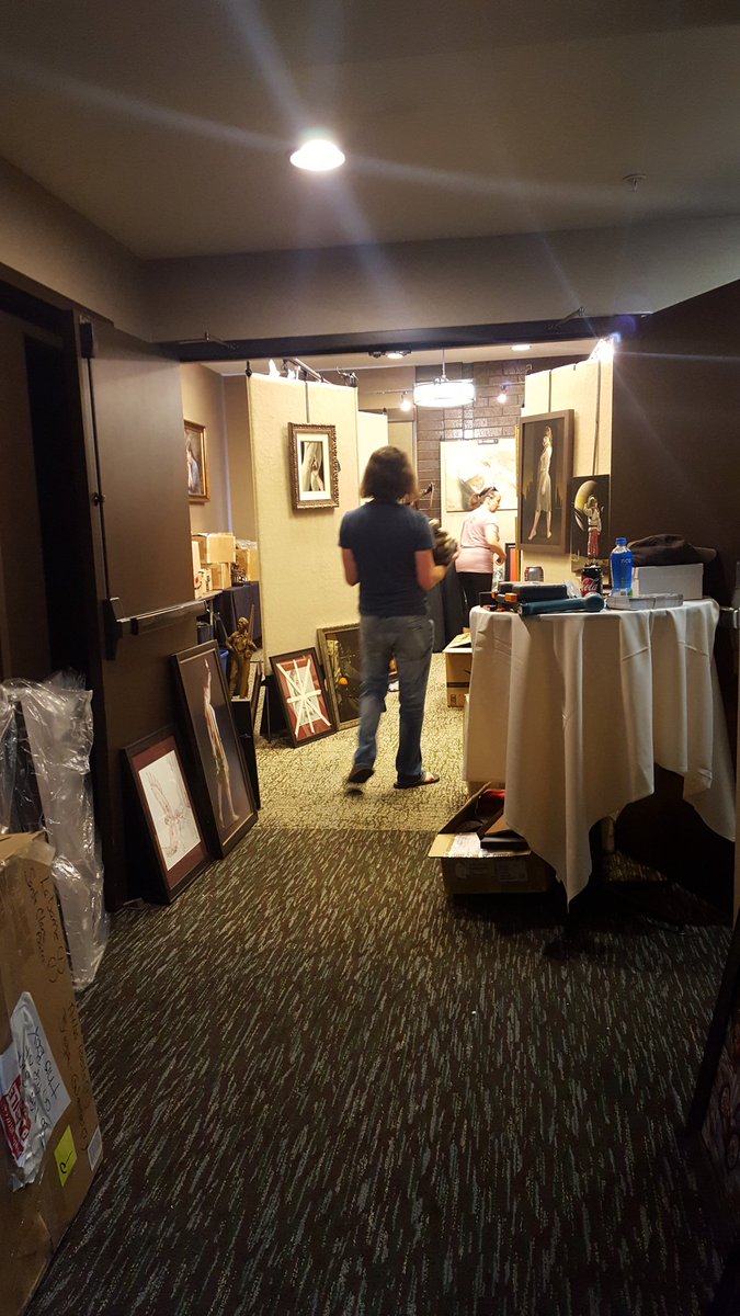 QuentCordair's tweet photo. Building the best little art-house in Utah. @DoubleTree in Park City, through Sat evening. @#TOSCon @CordairGallery https://t.co/RaJOMK1LI6