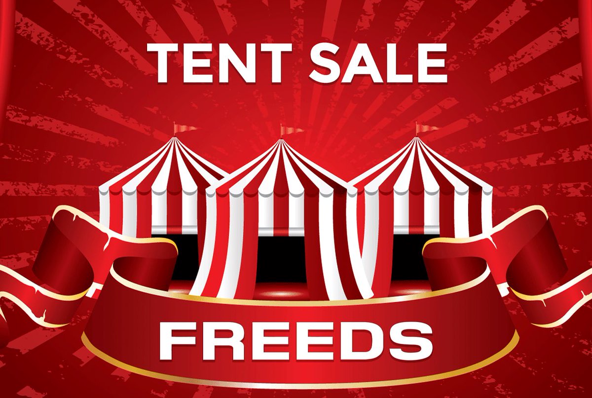 FREEDSofficial's tweet photo. Our Tent Sale has officially started!
Visit us in-store and shop the amazing deals 😃
Learn more: https://t.co/j6I1syQ5R0 https://t.co/NtuTVN8TXE