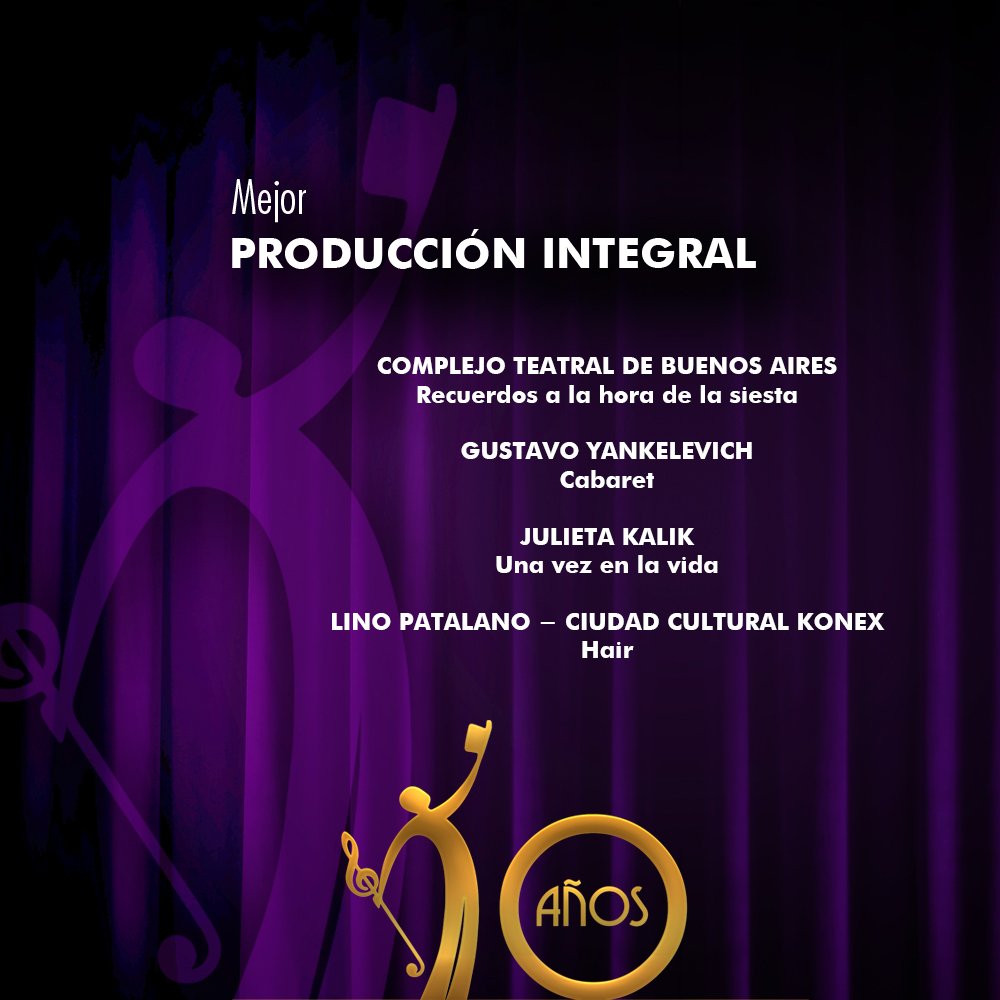 NOMINADOS A MEJOR PRODUCCIÓN INTEGRAL
#PremiosHugo10Años