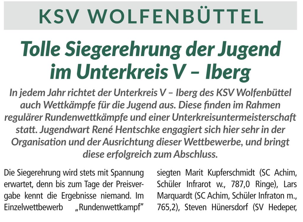 SVDorstadt's tweet photo. Zeitschrift „Der Norddeutsche Schütze“, Ausgabe 07-08/2019, Seite 32 & 33
#Dorstadt #Gemeinde #Oderwald #Samtgemeinde #Landkreis #Wolfenbüttel #KSV #Kreisschützenverband #Siegerehrung #Jugend #Unterkreis #Iberg #Hedeper #Schießsport #Matzuga https://t.co/aew7tO226Y