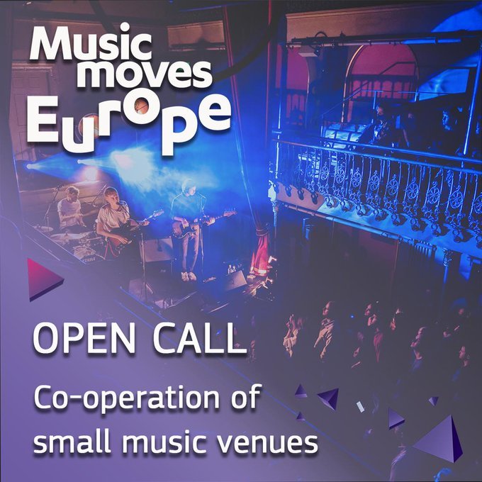 Takið eftir - styrkir til tónleikahaldara
Lifir þú og hrærist í lifandi tónlist? #MusicMovesEurope styrkir litla og meðalstóra tónleikahaldara til samvinnu og nýsköpunar. Umsóknarfrestur 15. nóvember 
Nánari upplýsingar: ec.europa.eu/eusurvey/runne…
#icelandicmusic #íslensktónlist