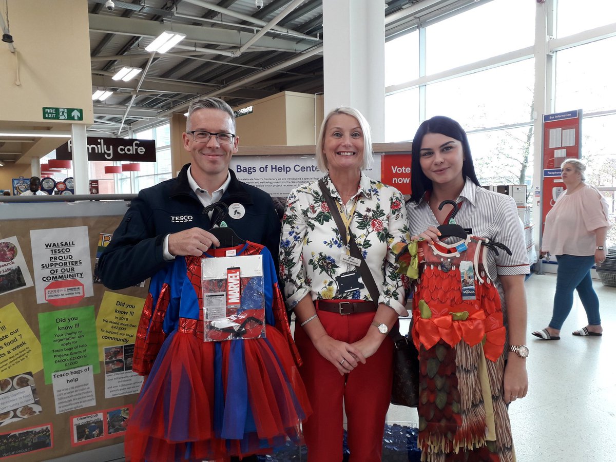 whgaspire's tweet photo. A big thank you to @Tesco Extra Walsall for kindly donating these kids' costumes for #whgGreatestShow tomorrow - ensuring no-one misses out on the fun! 👗🎩👟 https://t.co/5ugnmEYS1c