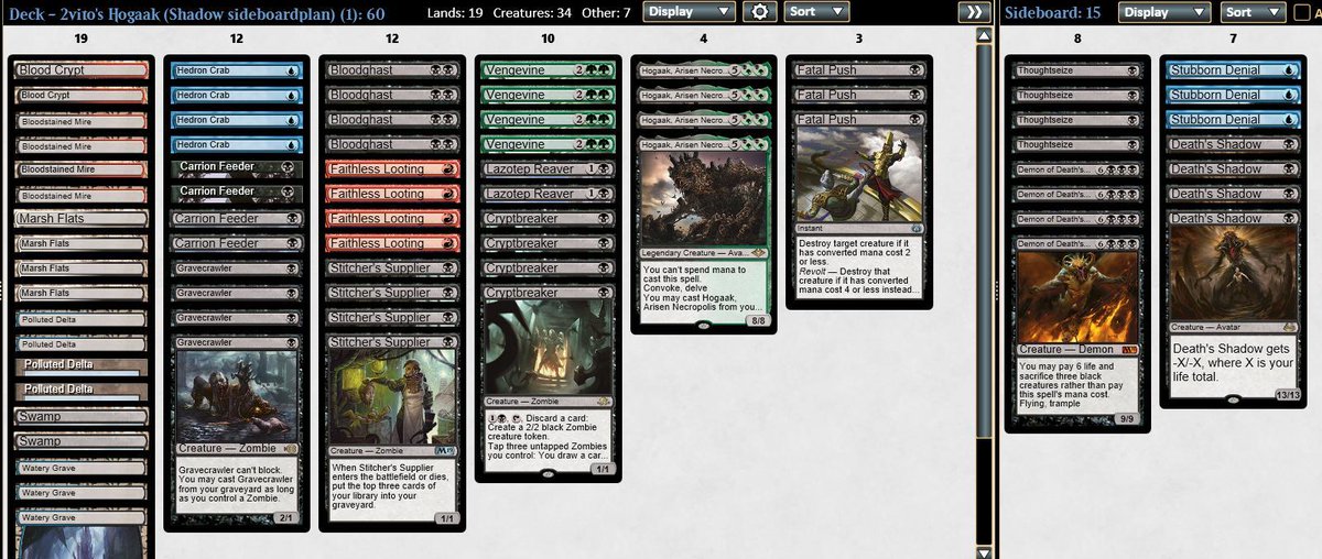 dylan_donegan1's tweet photo. We have reached the final stage of the galaxy brain meme with gaak lists and I'm here for it. (Decklist from @twovito) https://t.co/Gm18BGiGJh