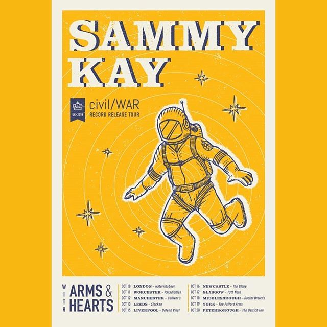 Armsandhearts's tweet photo. Yo yo! Heading out with New Jersey's finest @sammykaynj in October. Hes gonna be touring around his new record which is an outstanding piece of work. Get to a show!
#armsandhearts #acousticpunk #sammykay #uktour #newmusic #livemusic https://t.co/0uQIWI4F85 https://t.co/9UQPwrU3kp