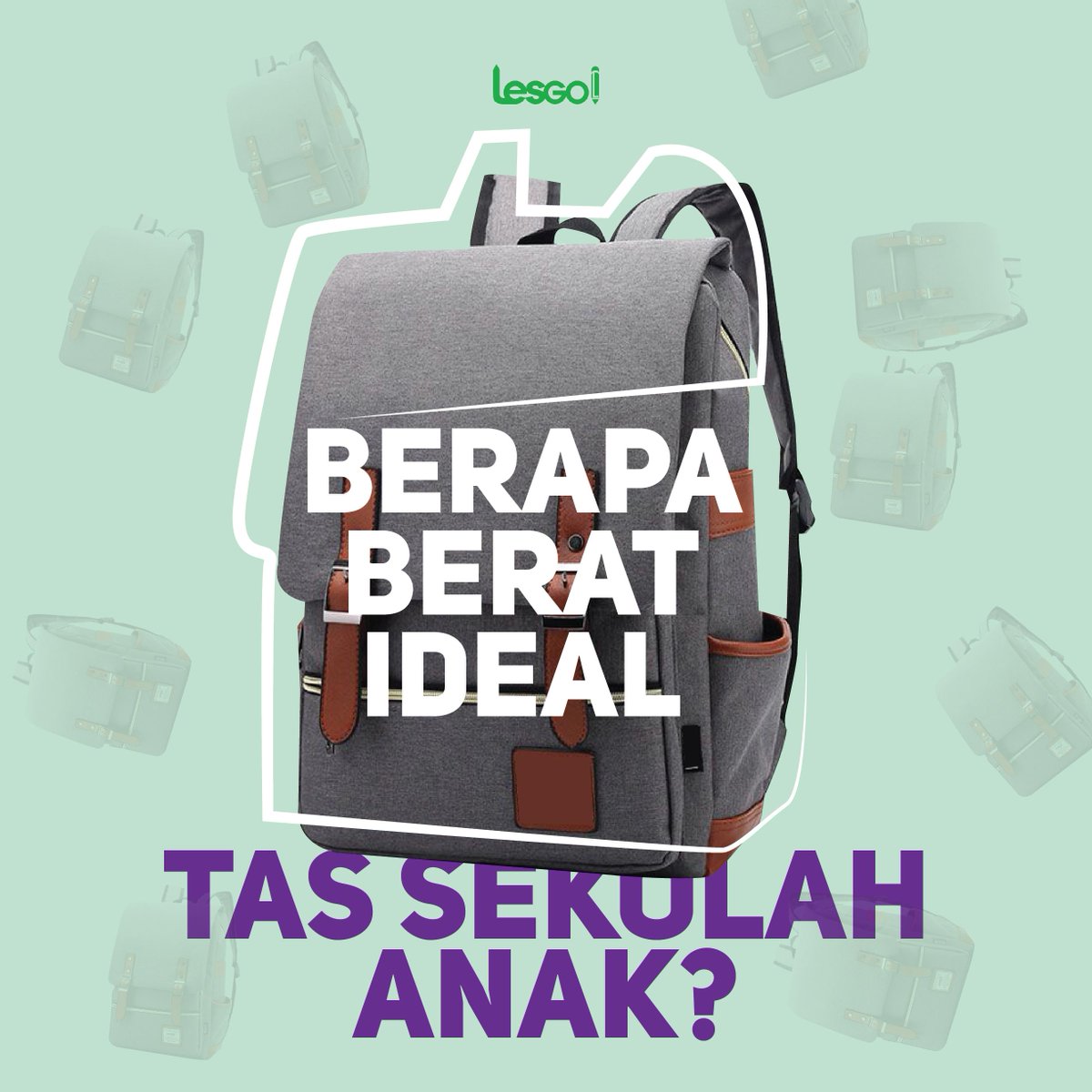 LESGO_INDONESIA's tweet photo. Times of India, berat tas sekolah sebaiknya antara 1 kg -10 kg. Sebuah studi kecil dilakukan pada para siswa di Kolhapur, Maharashtra, India menemukan, 42% siswa melaporkan rasa tak nyaman pada pundak dan 23,9%  mengatakan mengalami nyeri di leher. #lesgo #lesprivat #tassekolah https://t.co/6Uo2UBZCUU