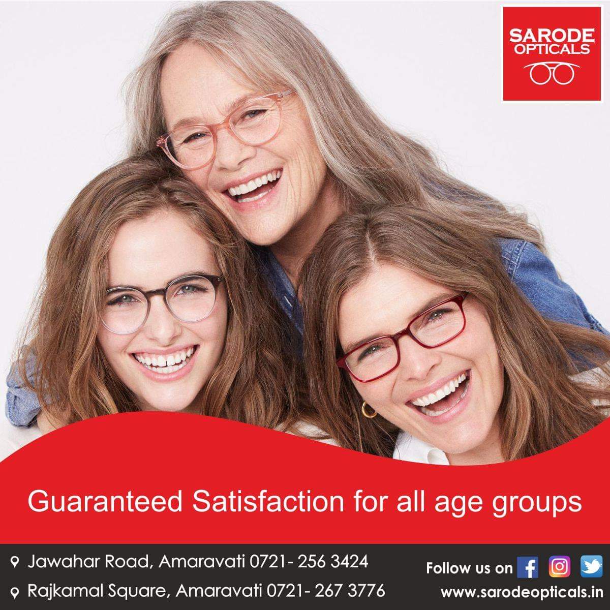 sarodeopticals's tweet image. Customer satisfaction is the most important thing that is a driving force for us at @sarodeopticals. We believe in giving our customers the best experience that will last for a lifetime.

#sarode #eyesfirst #eyewear #eyecare #optics #optician #optical #spectacles #Amravati