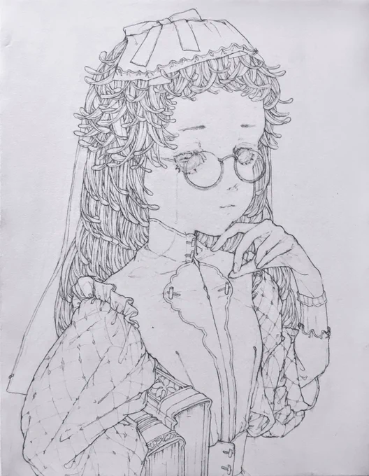下描き 