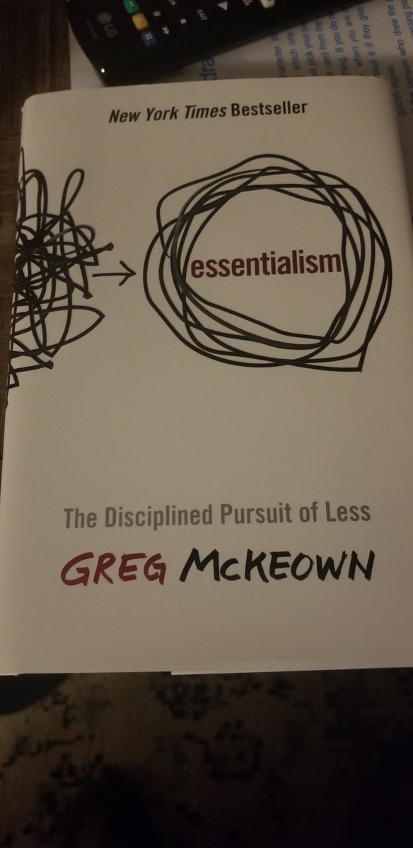 JMewbornEC3JCSS's tweet photo. Already into "Essentialism" by Greg McKeown. Thought: We all have our "to do" lists, but what are those things that truly have the biggest impact on kids? @elizihle @alienearbud #vcmsleaders #forsythpln #blbsroadmap https://t.co/5TL7CL7A4Q