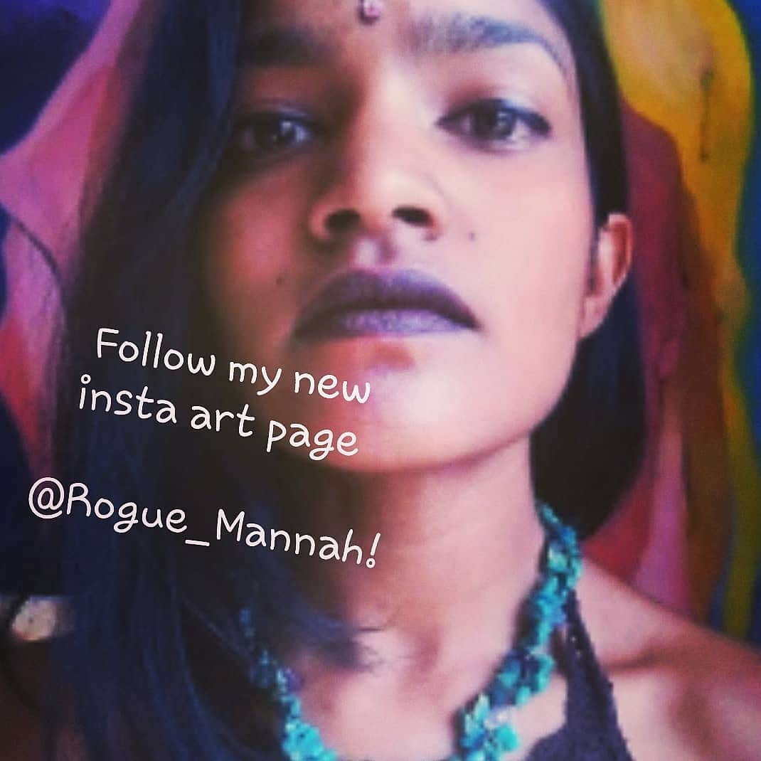 1/5
Hey loves, I've just set up my brand new Insta page solely for my latest art. It's called Rogue_Mannah & it's currently the ONLY place where you can find my most recent work.

Please feel free to follow and/or share!

instagram.com/Rogue_Mannah 

#queerdesi #nonbinary #artist