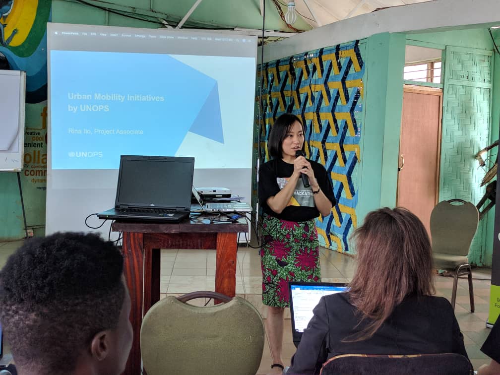 sensihub1's tweet photo. Day two ( Resilient Urban Mobility Hackathon)
Rina Ito, UNOPs project associate deliberate on Urban Mobility in making Japan an alternative Innovation towards Resilient Urban Mobility.
#Sensitechhub #urbanmobilityhack #DSTI #MoTA #worldbank #gfdrr https://t.co/ChfctBVJuT