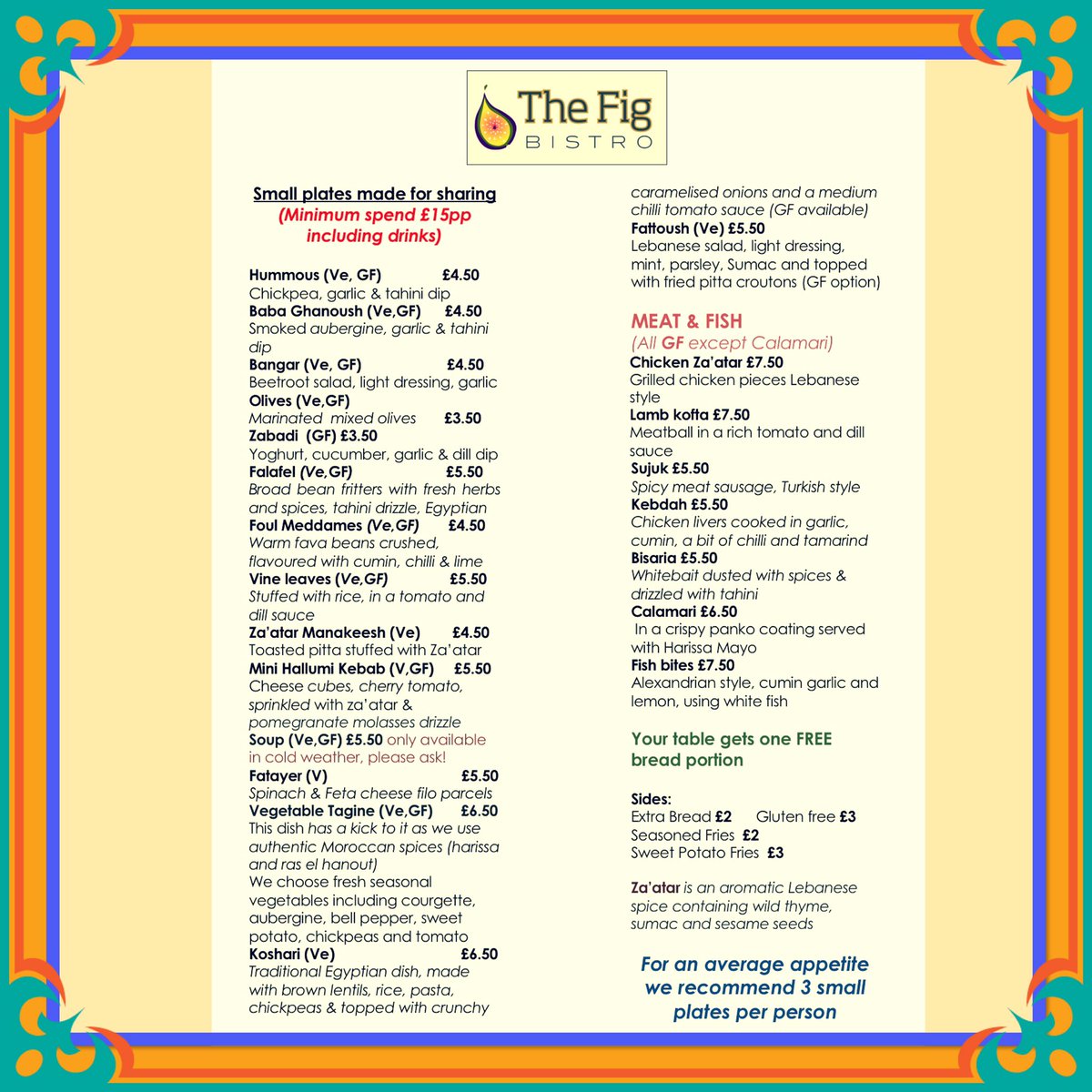 thefigbistro's tweet photo. New Mezze menu starts today 🤩 https://t.co/VY5zaQKS0n