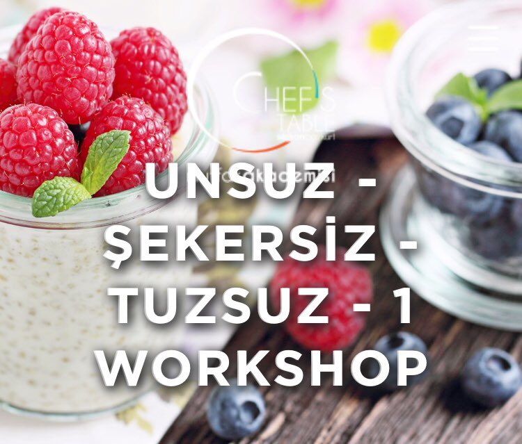 Chef’s Table Mutfak Akademisi tarafından düzenlenen “Unsuz - Şekersiz - Tuzsuz - 1 Workshop” 8 Ağustos Perşembe günü İstanbul Chef’s Table Mutfak Akademisi’nde!
<a href="/ChefsTableMutAk/">Chef's Table Mutfak Akademisi</a>
tifika.com/egitim/2876