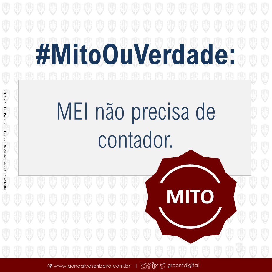 grcontdigital's tweet photo. O MEI não é obrigado a manter a contabilidade formal, isso é verdade.
Porém, o MEI precisa sim do auxílio de um contador, desde a abertura do seu negócio, exatamente para planejar a estruturação do seu empreendimento.
.
#MitoOuVerdade #MEI #MEIprecisadecontador
#grcontdigital https://t.co/a0FwwpiTaJ