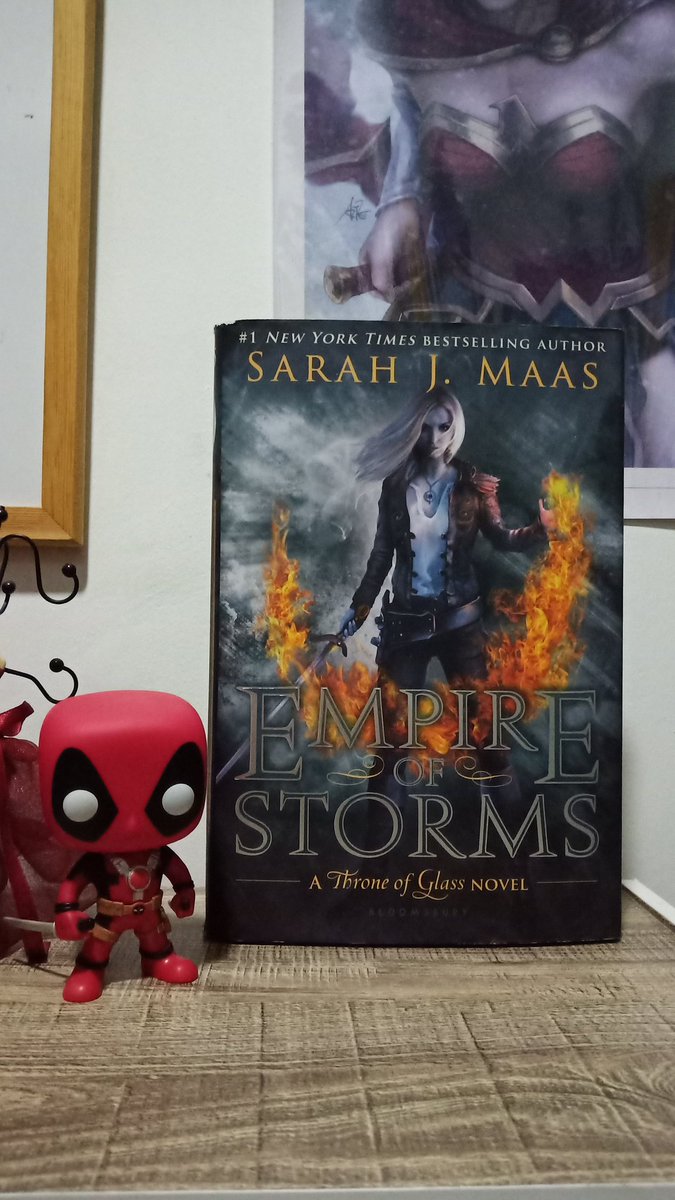 Hello! I'm selling this 5th book of SJM's Throne of Glass series, Empire of Storms (HB) for PhP300 + sf. Still in good condition. I bought it last year because of the pretty book jacket hehe.

(Deadpool not included, he's just a model) #bookforsaleph