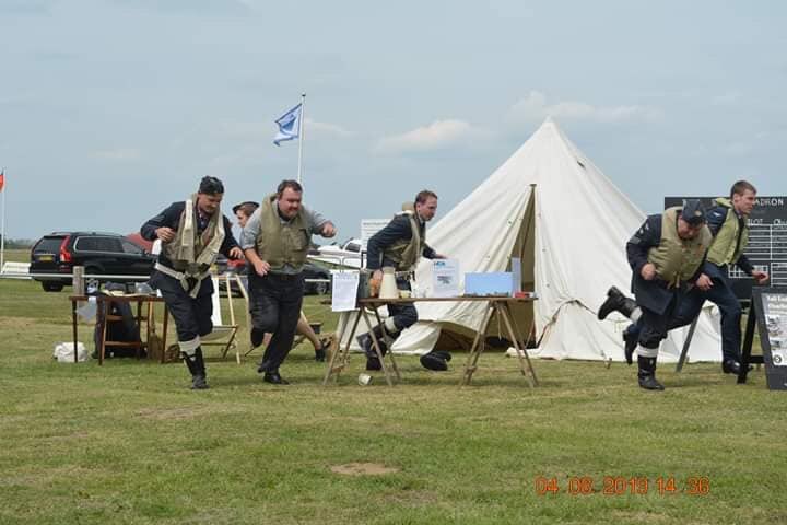 TailEndCharlies's tweet photo. Last weekend we attended an event at Rougham Tower where we displayed our Dispersal. We even demonstrated a scramble!

Think you could be the next Charlie?! Get in touch! https://t.co/iuUoBhTLe3