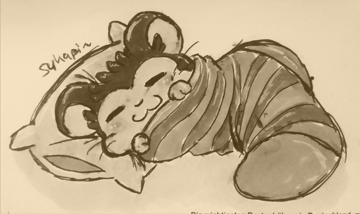 QuickTheButt's tweet photo. A very smudgy Snoozer I drew last night. What even are those colors 😂
Tho I admit, he looks pretty cool in sepia.
#Hamtaro https://t.co/pfIAvBCS75