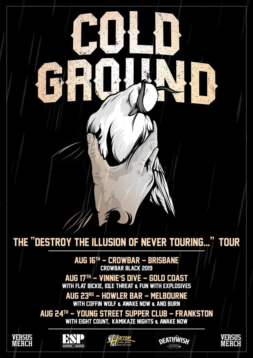 AndBurnRock's tweet photo. We’re pumped to be supporting @coldgroundmusic on the Melbourne date of their upcoming tour! https://t.co/RDa1qppxbS