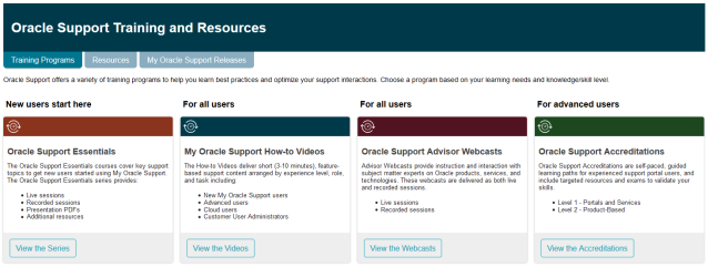 gr66511's tweet image. Bookmark this page! New streamlined My Oracle Support Training and Resources page helps you find training and resources quickly and easily - including this month's Support Essentials and Product Support Advisor webcasts. #Oraclesupport #OracleFieldSupport bit.ly/2M6GAKw