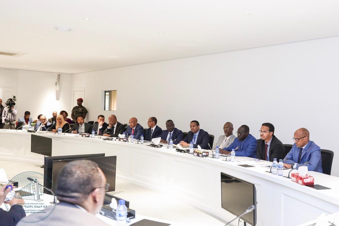 PMEthiopia's tweet photo. PM Abiy launched the Investment and Jobs Creation National committee this morning in the presence of Regional Presidents and Federal Ministers. 1/10 https://t.co/zFN79PsSsJ