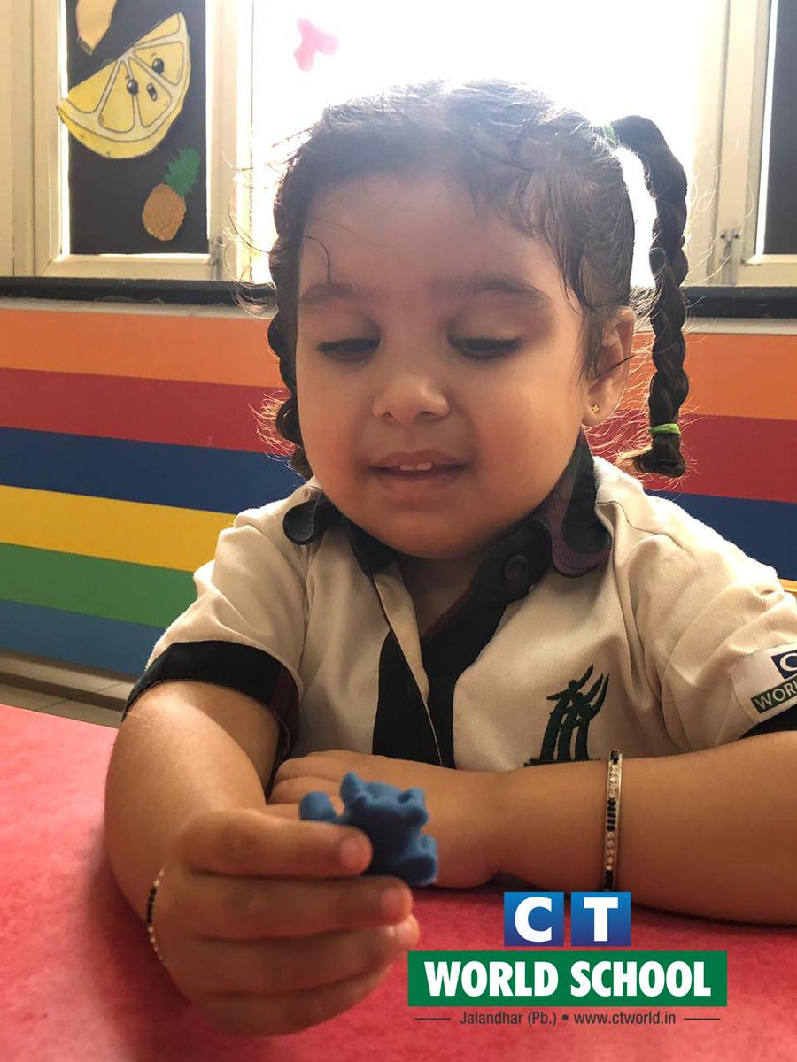 ctworldschool's tweet photo. #Kids have #fun and #funky #sensation #squashing and #trampling the #clay.β #Students of CT #WorldSchool participated in clay #modelling activity with a lot of #gaiety and #enthusiasm. #youngminds #learningwithadifference #CTW #CTWorldSchool #QualityEducation https://t.co/M0kIUHQUDS