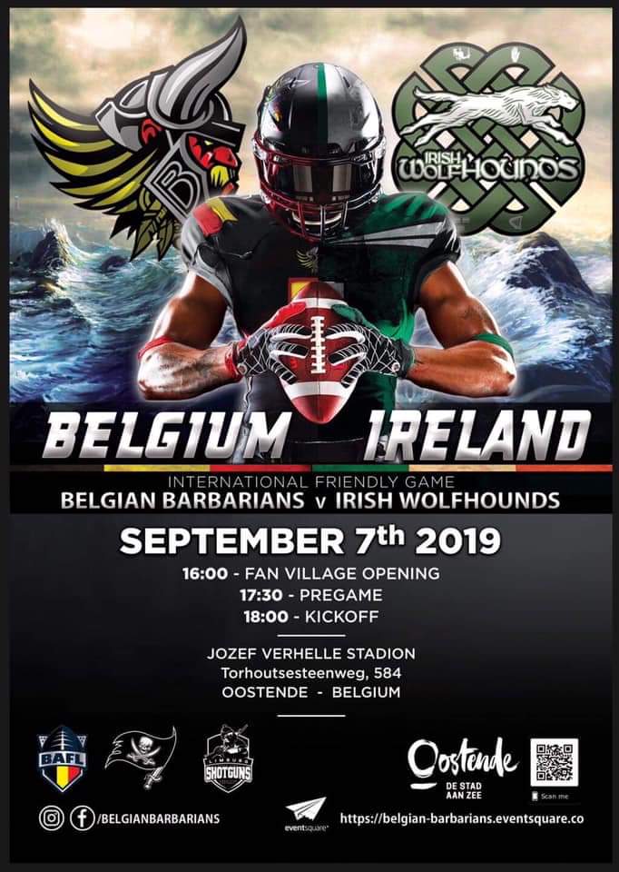With the domestic season now concluded, all eyes now focus on the Irish Wolfhounds and their trip to Belgium in a months time. This is a rematch of last years game, where the Wolfhounds beat the Barbarians 20-19 at Navan RFC. Info on the game has now been released - see below.