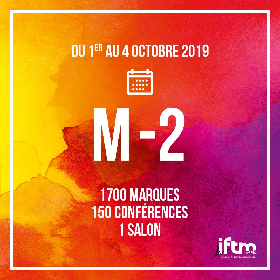 iftmparis's tweet photo. Dans moins de 2 mois, le lancement d'#IFTM2019 aura lieu. Avez-vous réservé votre badge visiteur ? Si vous n'avez pas encore eu le temps, rendez-vous vite ici 👉 https://t.co/fc1qG2Mejr https://t.co/HxhBfDZAMT