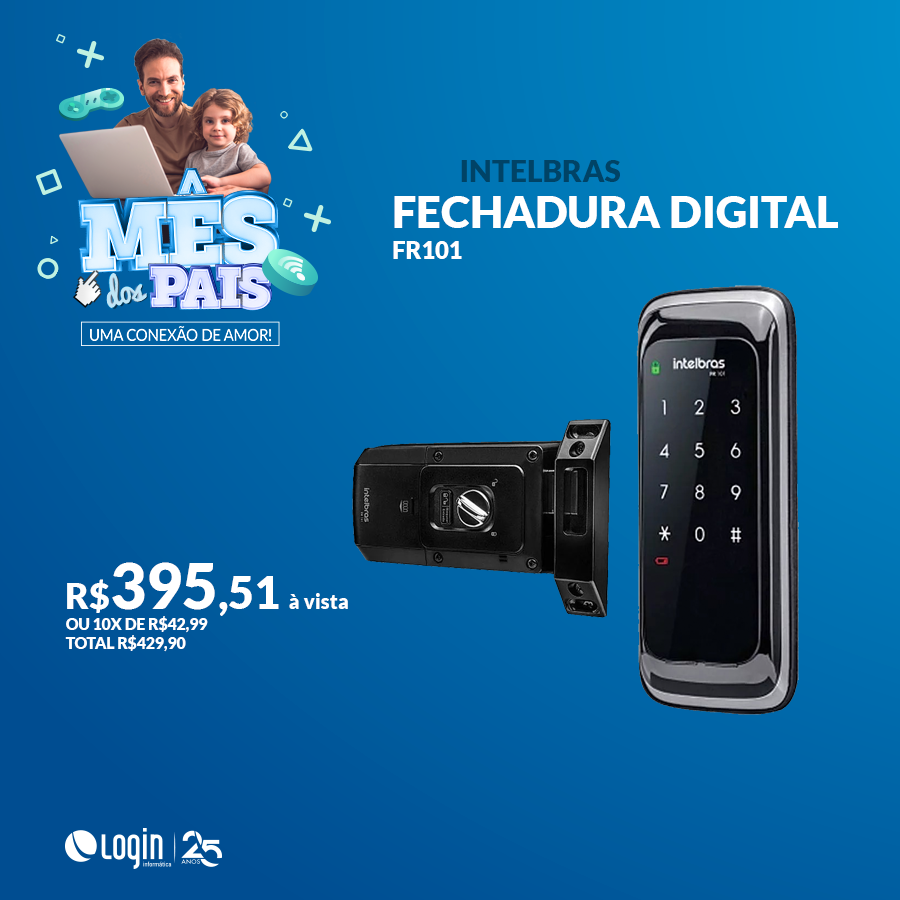 canallogin's tweet photo. Está chegando o Dia dos Pais e aqui na Login estamos repletos de opções para presentear seu paizão. 🎁

📌 Que tal dar essa Fechadura Digital Intelbras FR101 por somente R$ 395,51 à vista ou parcelada em 10x de R$ 42,99 ? 

Venha nos visitar!
 #diadospais #diadospaislogin https://t.co/nyq5EWMPON