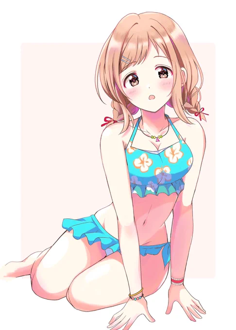 水着真乃2019ver.?
描けました(^o^)/ 
