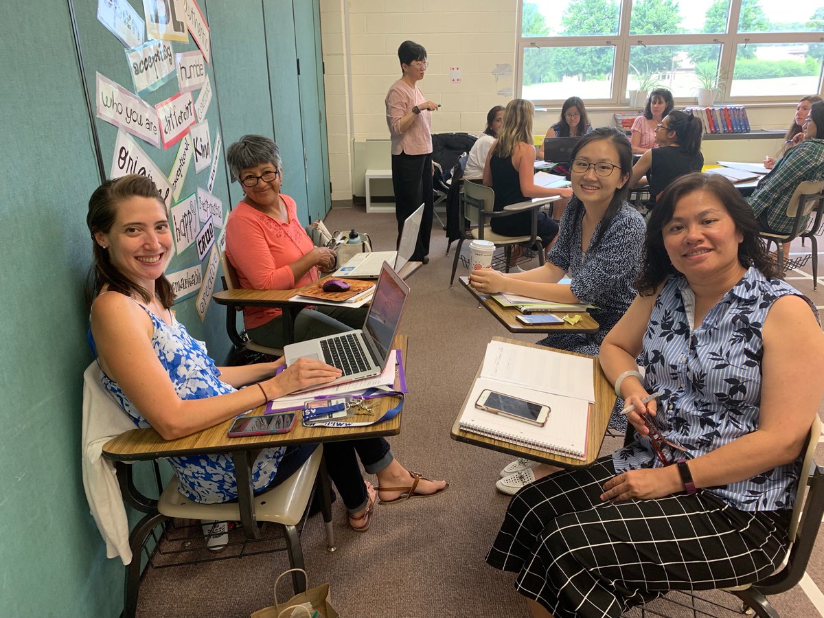 WWP_WorldLang's tweet photo. Fun and productive two days with our fabulous Dual Language Immersion team and Marty Chen - Staff developer extraordinaire!! https://t.co/Cs9XbA18J6