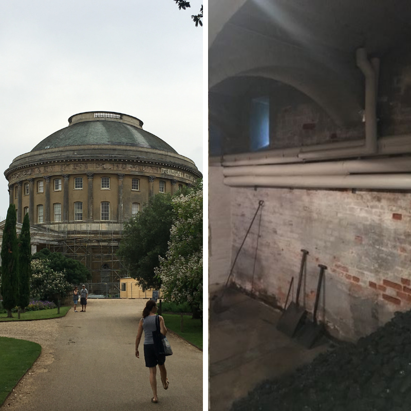 Gunite_Group's tweet photo. Masonry and brickwork repairs are underway at the Rotunda, #IckworthHouse, a Grade I Listed National Trust property.  An interesting project which involves working in confined space.  https://t.co/htzud6nhrl  #Helifix #BrickworkRepairs #ConcreteRepairs https://t.co/Ng3LPqtCkc