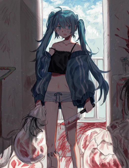 【⚠️流血注意⚠️】脱力系殺し屋ミク… 