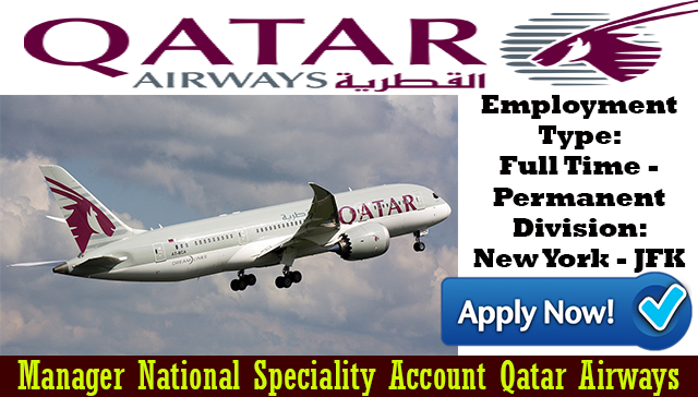 CaesarJobs's tweet image. Latest #QatarAirways Manager National Speciality Account Located In #NewYorkCity #USA to read more about the vacancy and apply now just visit this link and apply 
abdelyakoubi.com/2019/08/manage…
#jobsearch #JobSeekersSA #Jobs #jobseeker