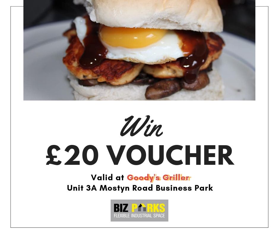BizParks's tweet photo. We're running a competition over on our Facebook page with thanks to Goody's Griller at Mostyn Road.

Just find our competition post and follow those instructions. 
Only 10 more likes to go before we draw our winner! https://t.co/13Z79FMJfI