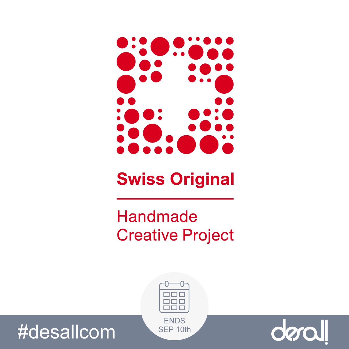 desallcom's tweet photo. #Artists, last month to take part in #SwissOriginal by Emmentaler AOP on #Desallcom and run for EUR 36,000!! Deadline: Sept 10th, 2019 https://t.co/bk7EAPOPFk #callforartists #award #arts https://t.co/vXRLflaMli