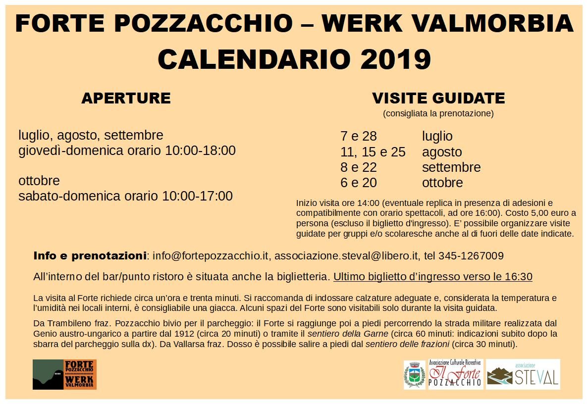 FortePozzacchio's tweet photo. Forte Pozzacchio - Werk Valmorbia (Trambileno TN)

Il calendario delle aperture e visite guidate!!
Infor e prenotazioni 345-1267009 https://t.co/CCGokgTKsN