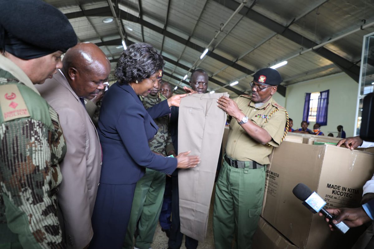 NewtonOmache's tweet photo. Earlier today @mamangilu inspected and gave a thumbs up to KICOTEC for a job well done. #MadeInKitui @BettKMax https://t.co/AUkpt0RNNI