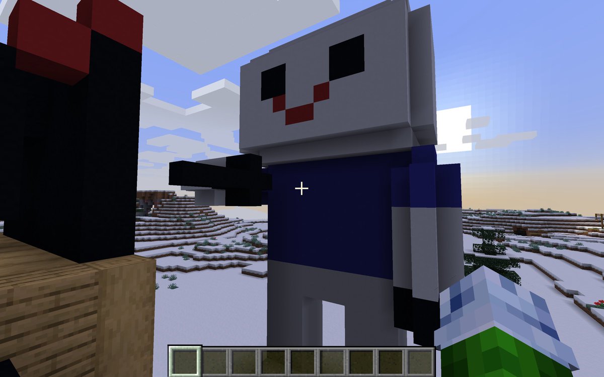 SamWhitaker's tweet photo. @theodd1sout My son Oliver created your likeness in #Minecraft and asked me to share it with you! We are all big fans of your YouTube channel. Keep up the good work! https://t.co/VE6mlOUzRu