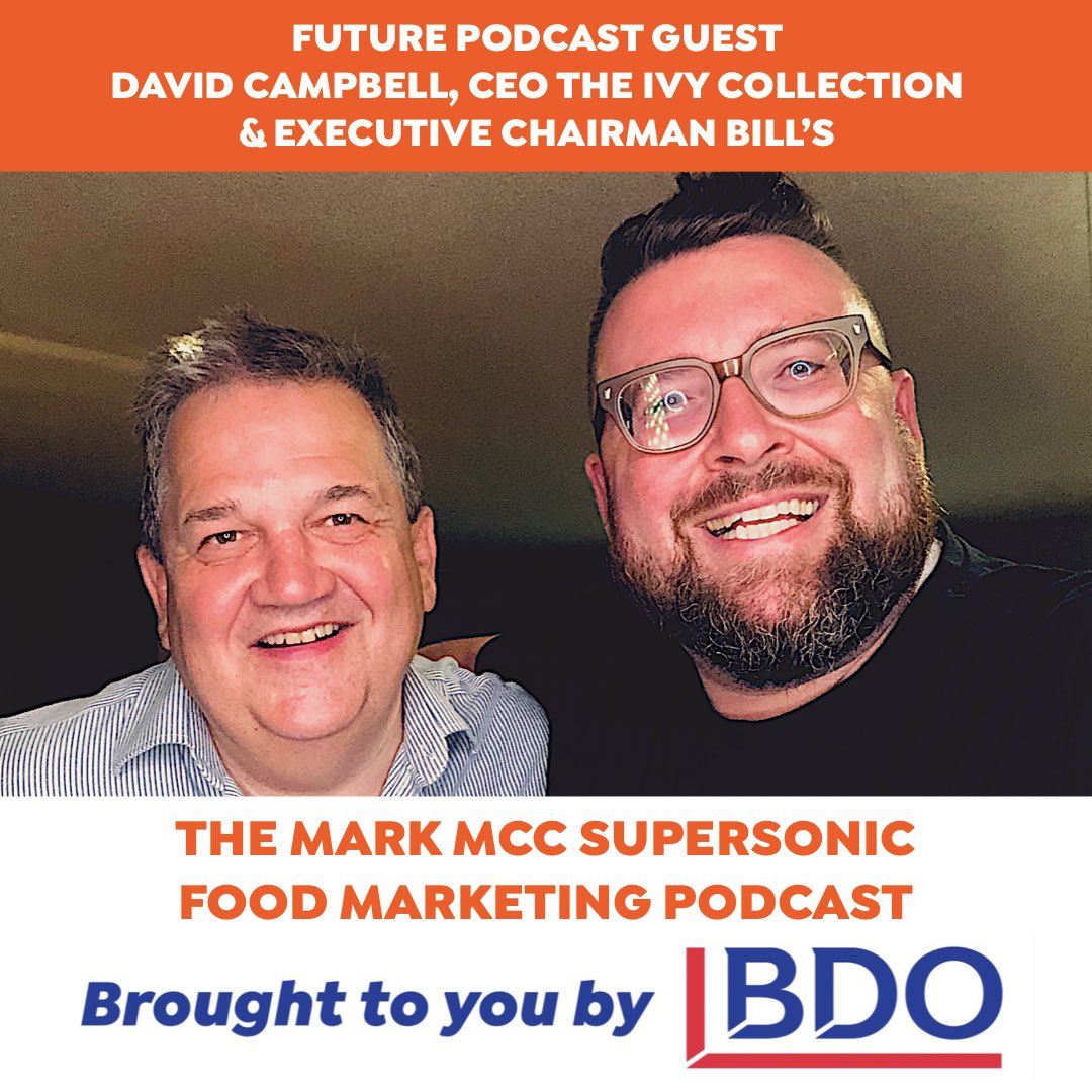 Supersonic_Inc's tweet photo. Podcasting with Marketing and Hospitality Royalty today. Future podcast guest David Campbell CEO #theivycollection and Executive Chairman @BillsRestaurant - he didn’t disappoint. Out Sept. 

Current podcast episodes here: https://t.co/Ce2UuCpY5q

Brought to you by @bdoaccountant https://t.co/U6H49Xuj50