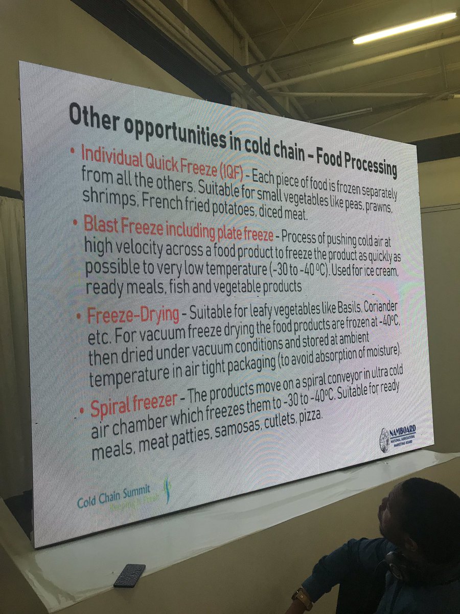 MantoeP's tweet photo. Opportunities in cold chain - NAMBoard CEO Siphephiso Dlamini at the #ColdChainSummit2019. #CCS2019 #Eswatini https://t.co/D5em1TVIk3