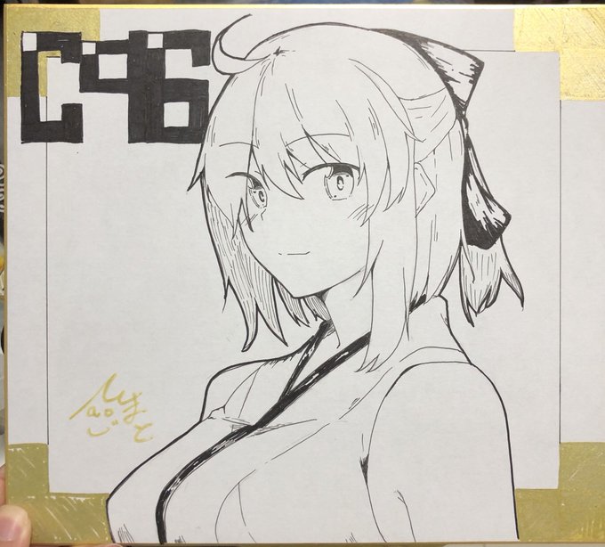 コミケで頒布する色紙2枚目!
頑張ってあと数枚は描きたい… 