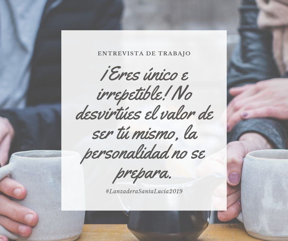 "La personalidad es la mejor herramienta ante una entrevista. Ve con tranquilidad y preparado para afrontarla de forma positiva"
<a href="/GranCanariaCab/">Cabildo Gran Canaria</a> @fundacion_Tel @Lanzadera_EES

#Entrevista
#positive
#FelizMiercoles