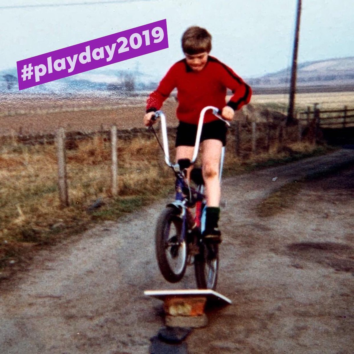 FlexibleCScot's tweet photo. We love this picture of our fab trustee, Neil Mathers, pretending to be Evel Knievel.
Neil told us:
“Playing was not only fun, it helped me explore the world around me and helped me discover what I was capable of.”
#playday2019 #powerofplay #playbuilds @neilmathers https://t.co/jN0lruH6Ht