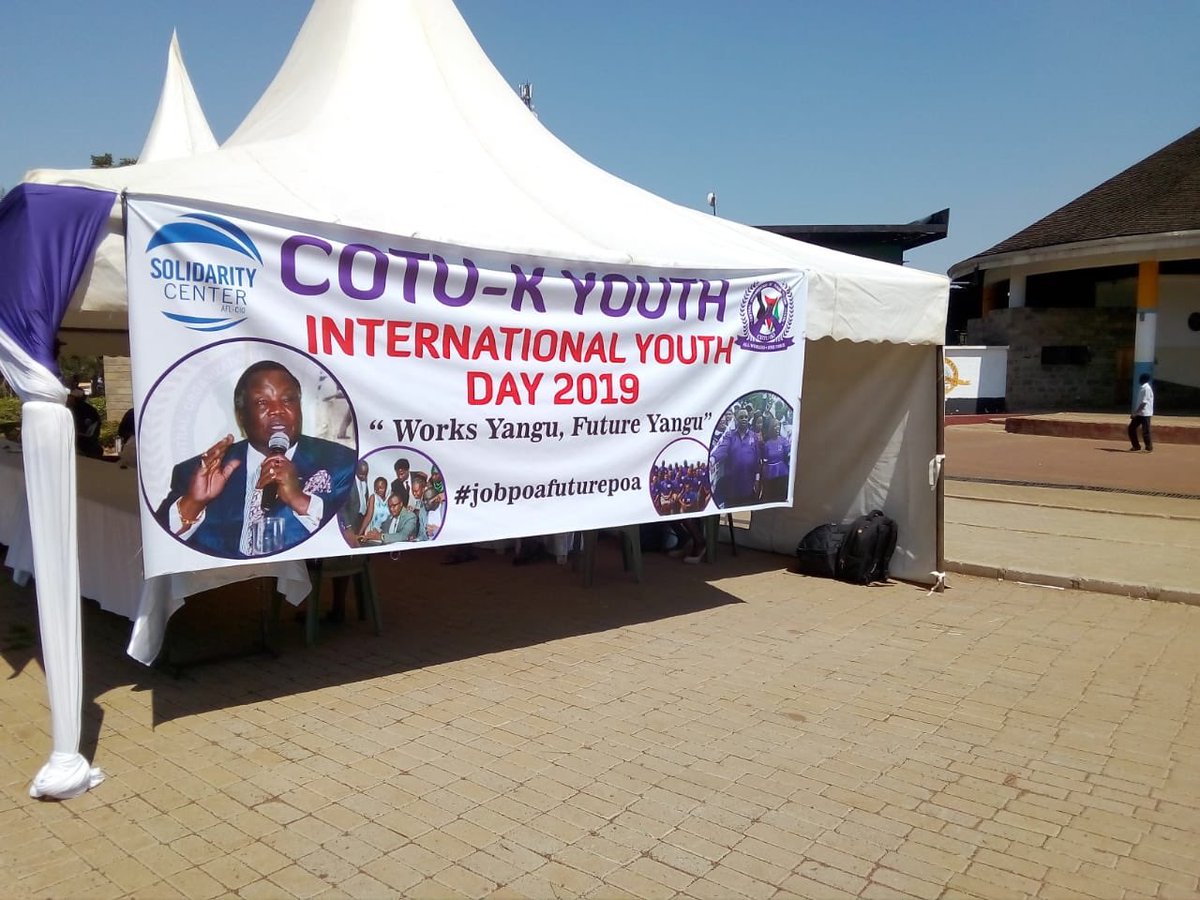 njoki_jayne's tweet photo. @cotukeofficial #jobpoafuturepoa through promoting youth participation and engagement in trade union activities in the run towards IYD 2019 https://t.co/89k0dkcq32