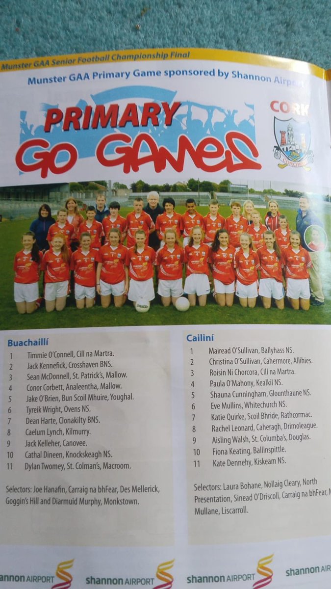 sciathnascol's tweet photo. @CorkLGFA @LadiesFootball @SouthernStarIRL @cnambnaisiunta Congratulations to @CorkLGFA on All Minor win #PrimaryGame #Firststeps https://t.co/9m50A11ABl