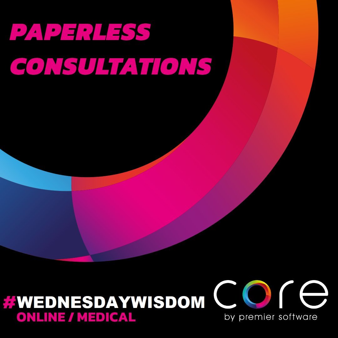 corebypremier's tweet photo. #CoreByPremierSoftware carries out your client consultations electronically. Using Premier's online consultations application, open a client card before passing it to them to update any personal and medical details. This is then saved & date-stamped.
#WednesdayWisdom #Paperless https://t.co/QgkzDtYYrM