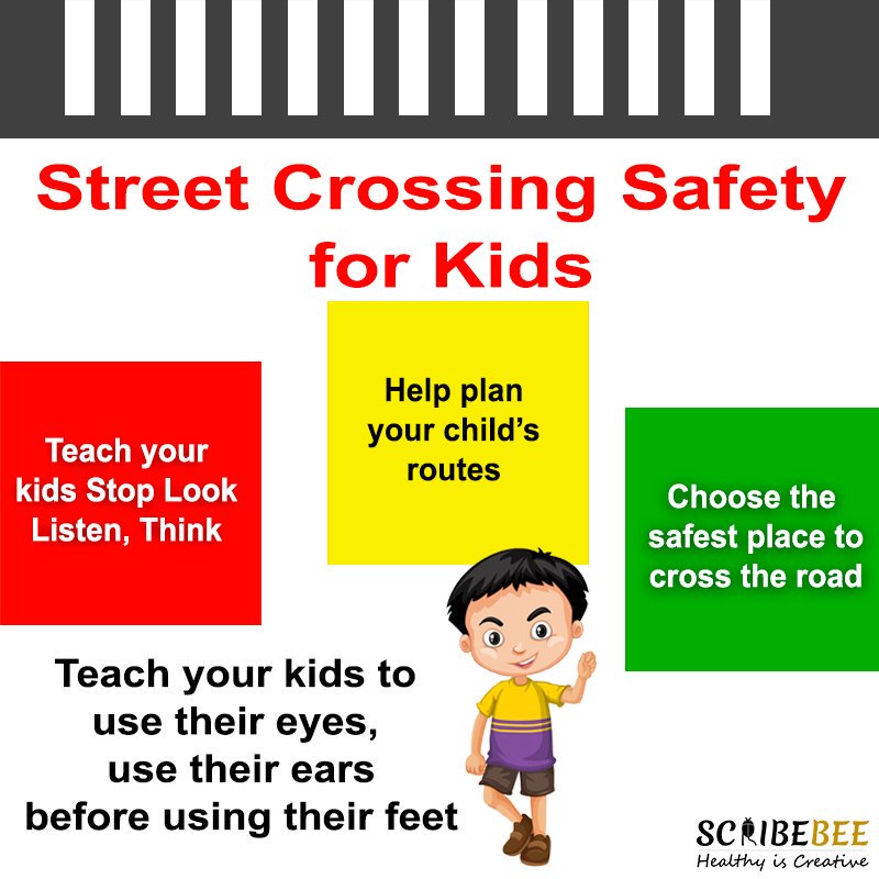ScribeBee's tweet image. Teaching #kids road safety is a very crucial part of raising the young ones as it directly concerns their physical #safety and well-being as they grow and become independent.
For more information,
Visit- bit.ly/2YsGL9i
#Roadsafety #injuryprevention