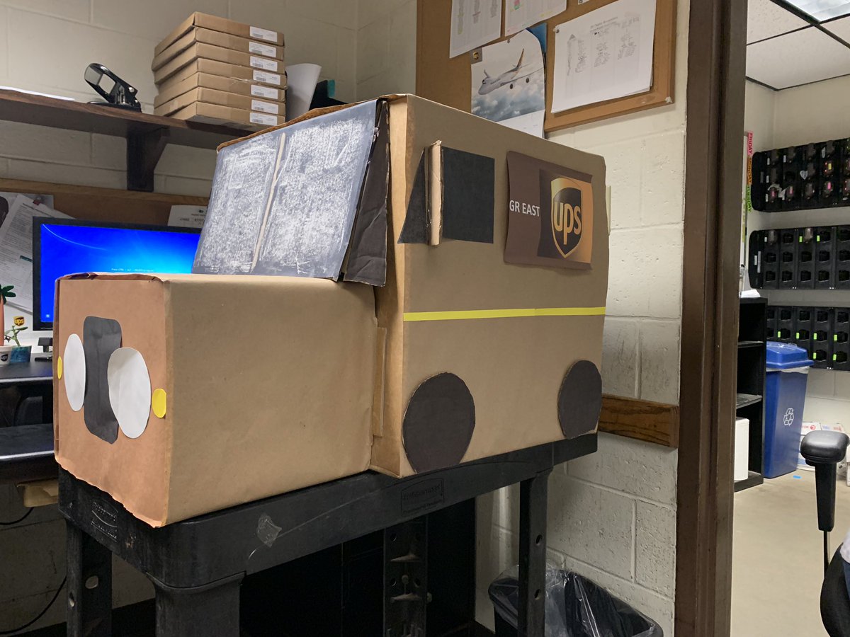 ToddThiel3's tweet photo. Just need the shop to get us a plate and a DVIR and she’ll be legal and ready for some activities! Shoutout to the @GrEastCHSP committee for #thinkingoutsidethebox  @PaulHuyser @Mark_L_Smith @johngiffel11 https://t.co/bcPiX2VqAU