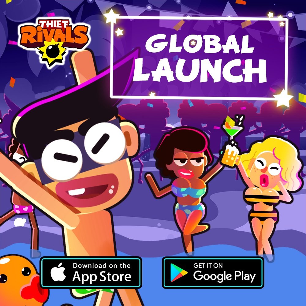 thiefrivals's tweet photo. Hey Thieves, We have a good news for you! 🎉
#ThiefRivals is official globally launch on both iOS and Android! Now you can enjoy the game without limits! 🤩

📲 iOS: https://t.co/scG1J5CdxD
📲 Android: https://t.co/ZDKoOiHwLZ…

Thanks for all your love &amp; support my dear Thieves. https://t.co/jkIJB4SYfL