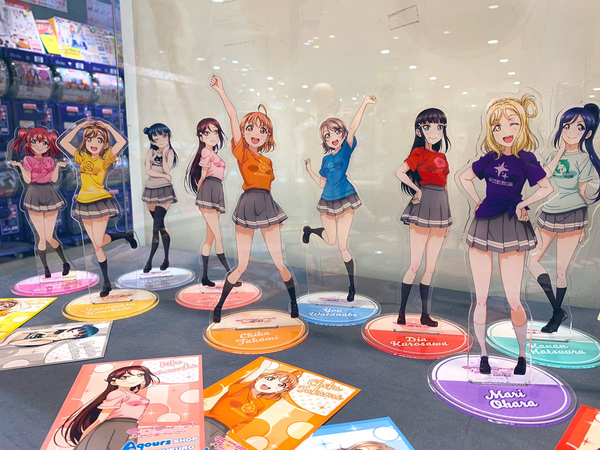 Theキャラ 公式 ラブライブ サンシャイン Aqours Shop In Ikebukuro いよいよ明日8 8 木 より池袋マルイ7階にてオープンいたします アイコンtシャツ姿のaqours描き下ろしイストを使用したおなじみの商品や過去商品を多数ご用意して 皆様のご来店を