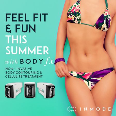 InmodeUK's tweet image. Feel FIT &amp;amp; FUN This Summer With #BODYFX ⁣
BodyFX is a non-invasive, non-surgical fat reduction radio frequency assisted device that will melt away fat and reduce the appearance of cellulite. ⁣
Get those legs ready for that summer holiday ☀️☀️ ⁣
.
#bodyfx #cellulite #summer